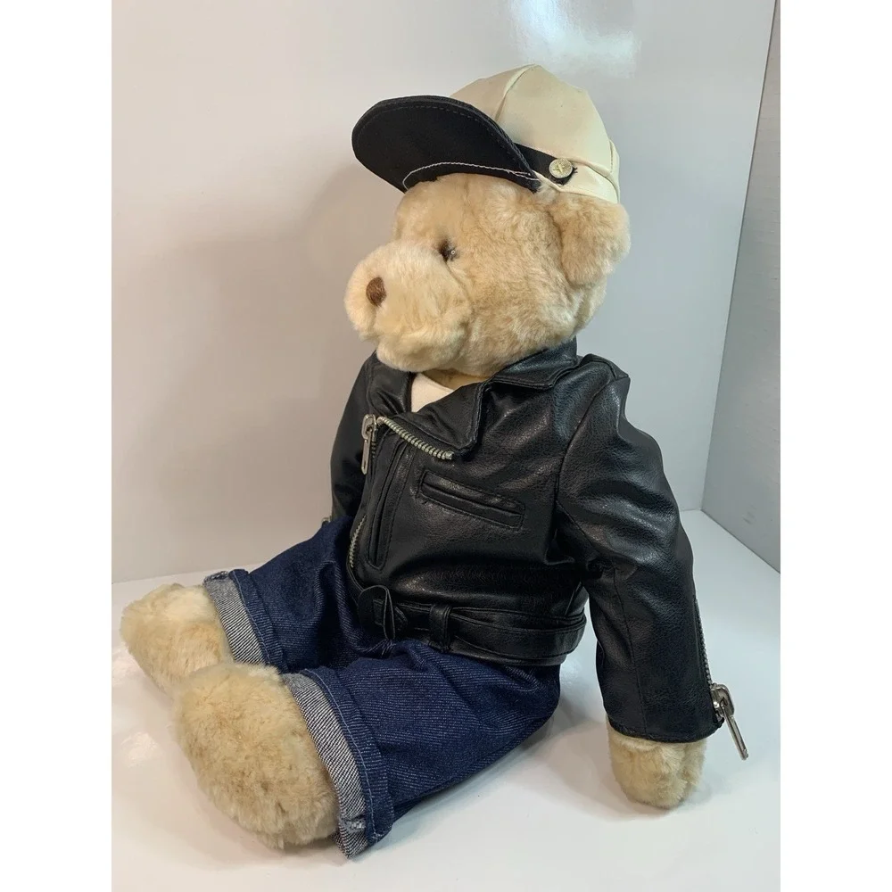 GUND James # 42457 Plush Bear With Removable Moto Jacket Outfit Soft Cuddly Rare - Picture 6 of 16